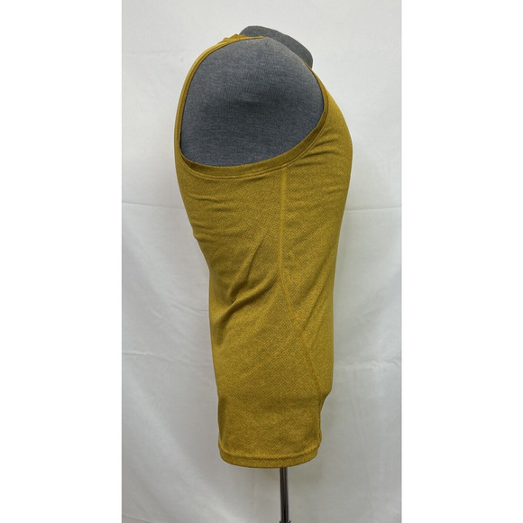 Gymshark Sleeveless Tank Top Athletic Shirt Men's Size XS Gold Yellow Charity - Picture 2 of 9